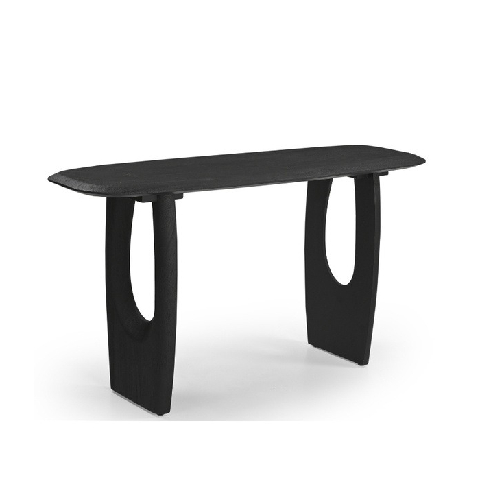 Zwart sidetable 130 cm breed.