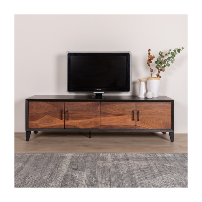 Tv meubel donker hout 175 cm.