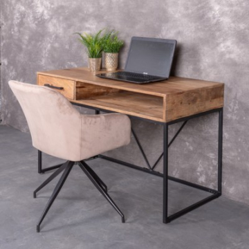 Bureau mangohout 120 cm.