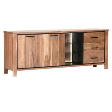 Dressoir hout 210 cm.