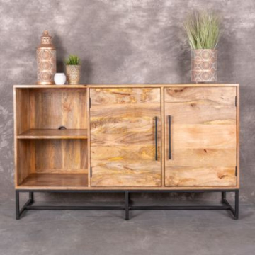 Mangohout dressoir 150 cm breed.