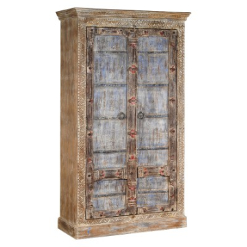 Indiase kast blauw 125 cm