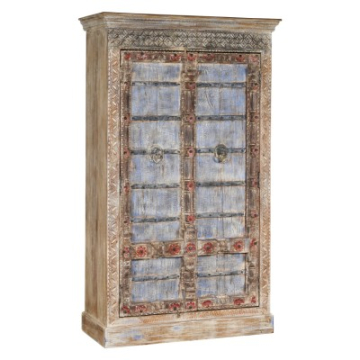 Indiase kast blauw 124 cm