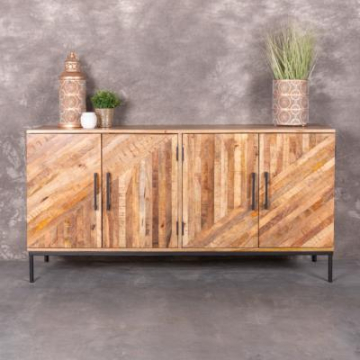 Mangohout dressoir 150 cm.