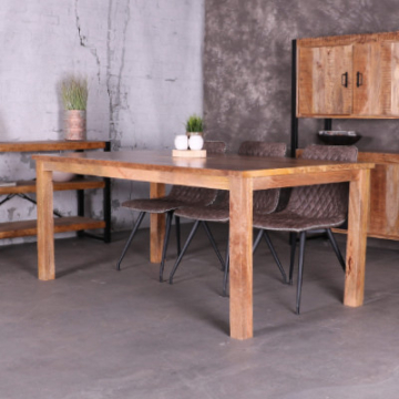 Mangohout eetkamertafel 180cm mango tafel