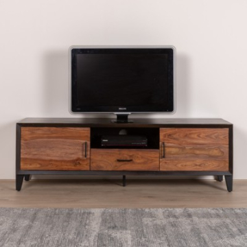 Houten tv meubel van 160cm breed.