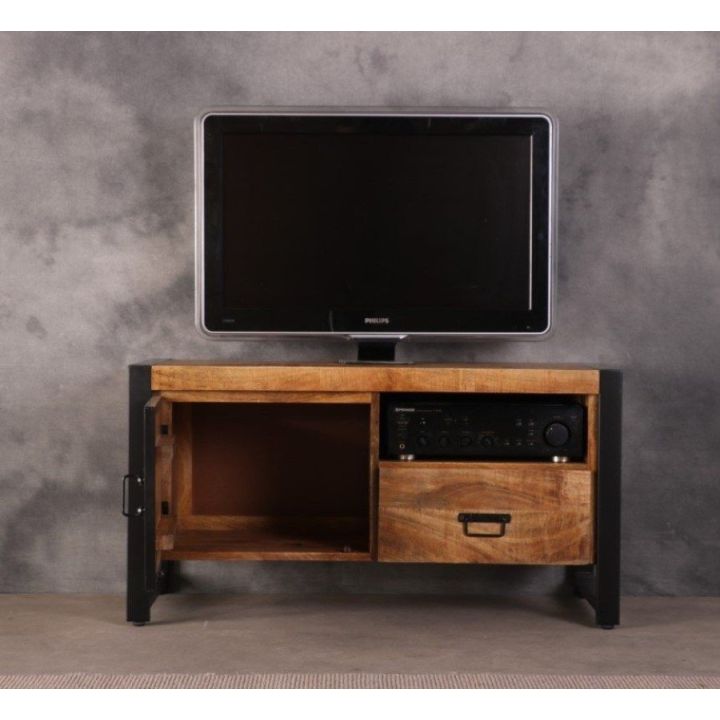 native koelkast Kwalificatie Klein tv meubel mangohout | 106 cm 