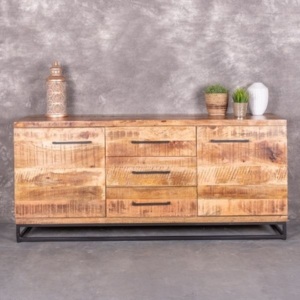 Industrieel dressoir mangohout